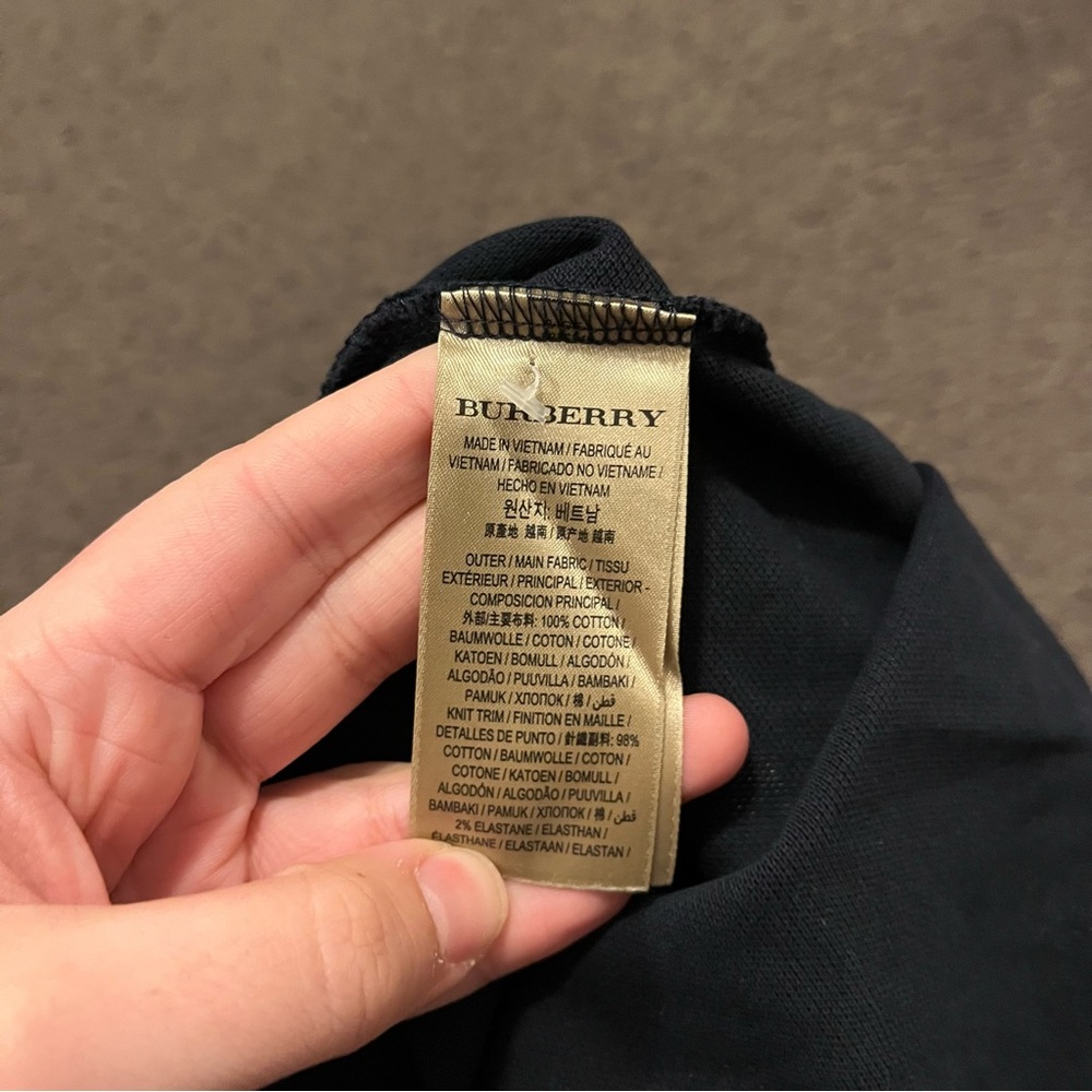 Burberry London Navy Polo Shirt - Picture 5 of 6